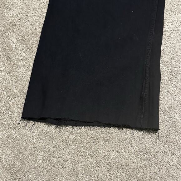 RE/DONE Women 30 Low Rider Loose Jeans Black Flow Raw Hem - Picture 6 of 14